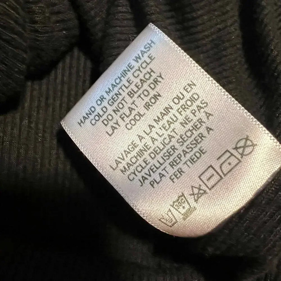 MICHAEL LAUREN Tyrone Crop Top in Black size Medium - Picture 5 of 6